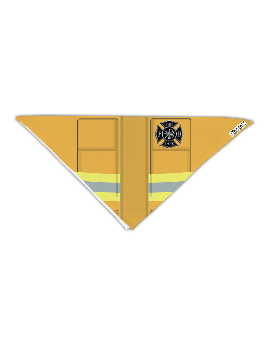 Firefighter Yellow AOP Adult 19&#x22; Square Bandana All Over Print-Square Bandanas-TooLoud-White-One-Size-Adult-Davson Sales