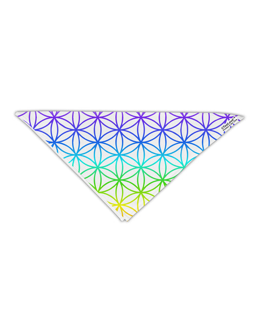 Chakra Flower of Life on White Adult 19&#x22; Square Bandana All Over Print by TooLoud-Square Bandanas-TooLoud-White-One-Size-Adult-Davson Sales