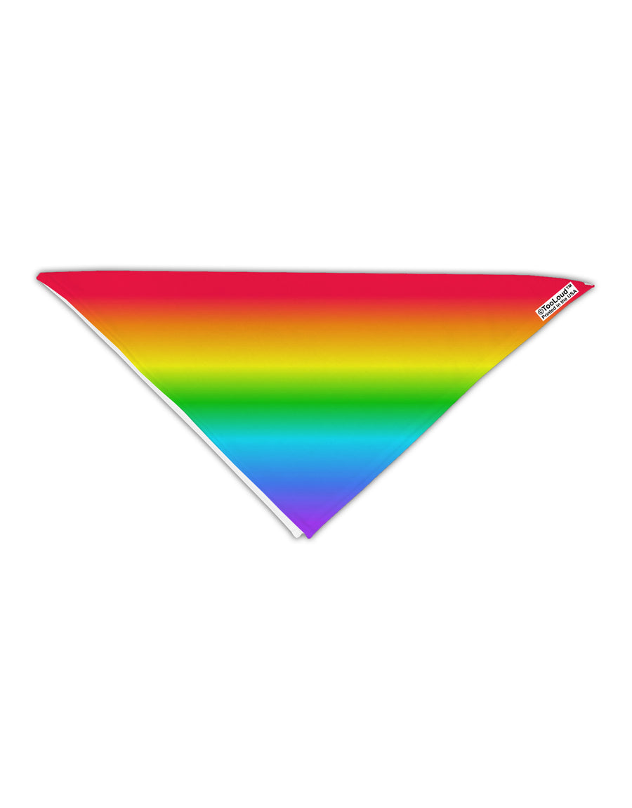 Horizontal Rainbow Gradient Adult 19&#x22; Square Bandana All Over Print by-Square Bandanas-TooLoud-White-One-Size-Adult-Davson Sales