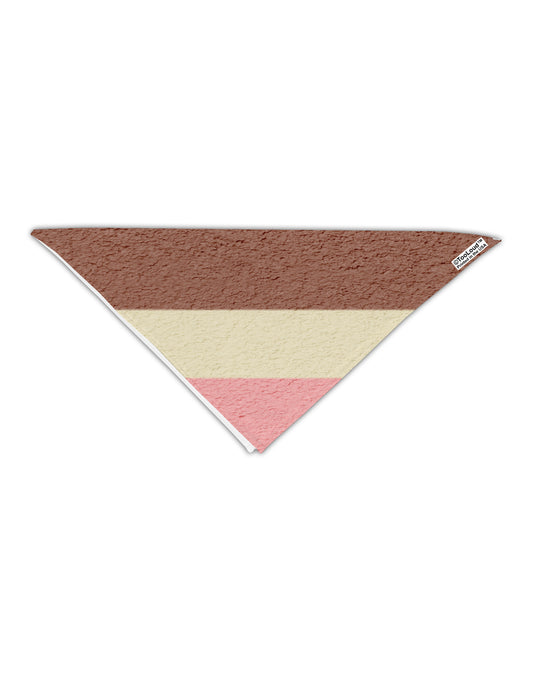 Horizontal Neapolitan Ice Cream Adult 19&#x22; Square Bandana All Over Print by-Square Bandanas-TooLoud-White-One-Size-Adult-Davson Sales