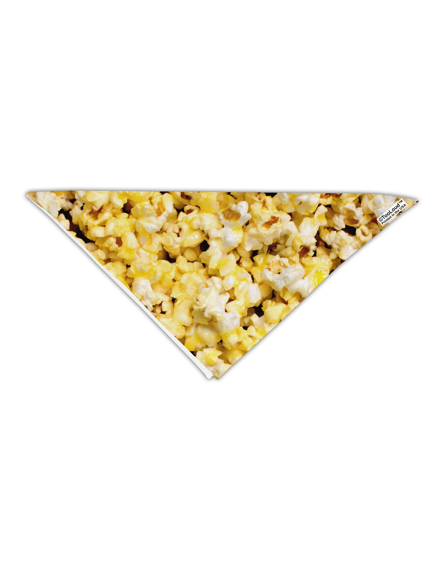 Popcorn All Over Adult 19" Square Bandana All Over Print-Square Bandanas-TooLoud-White-One-Size-Adult-Davson Sales