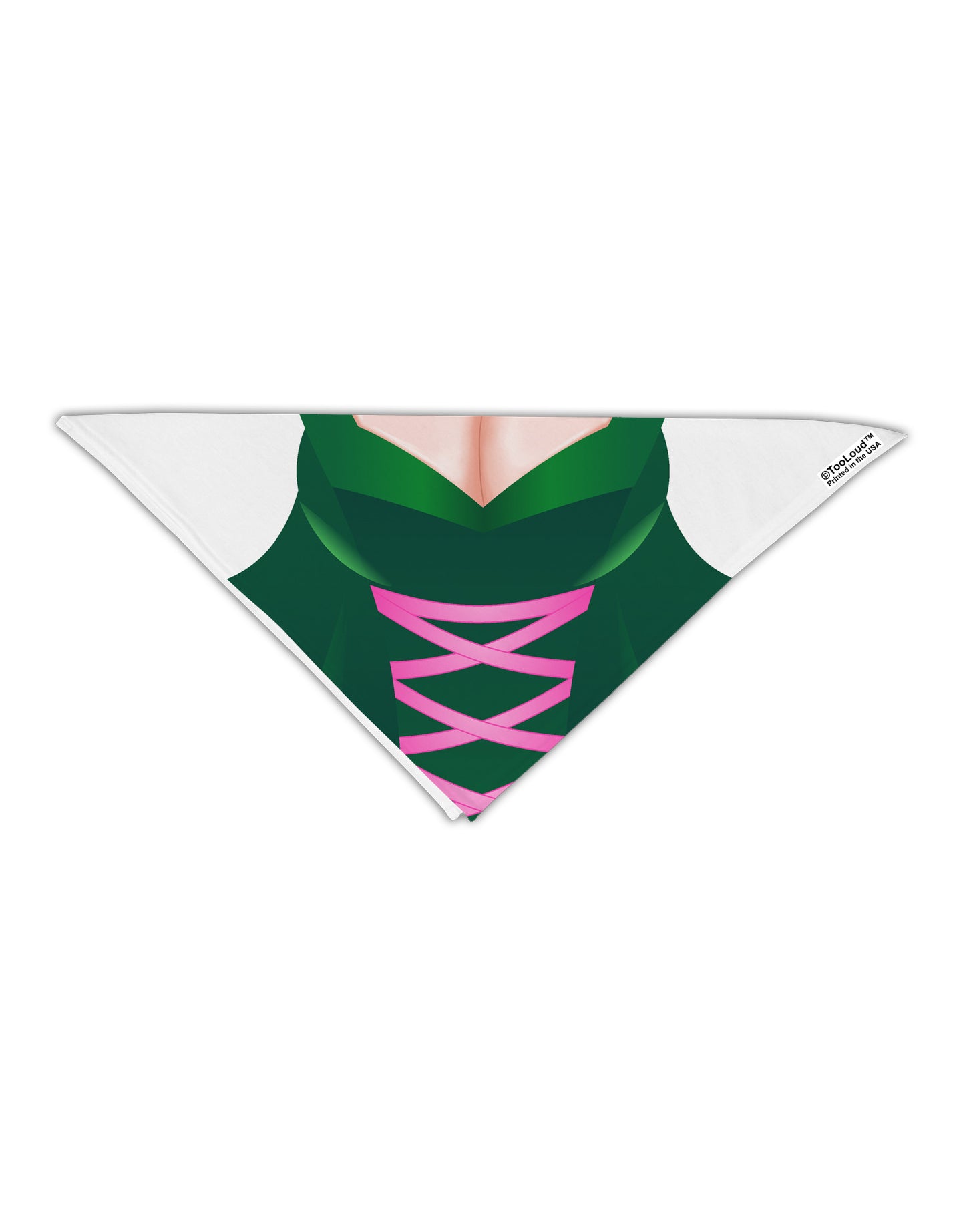 Sexy Dirndl Costume Green Adult 19" Square Bandana All Over Print-Square Bandanas-TooLoud-White-One-Size-Adult-Davson Sales