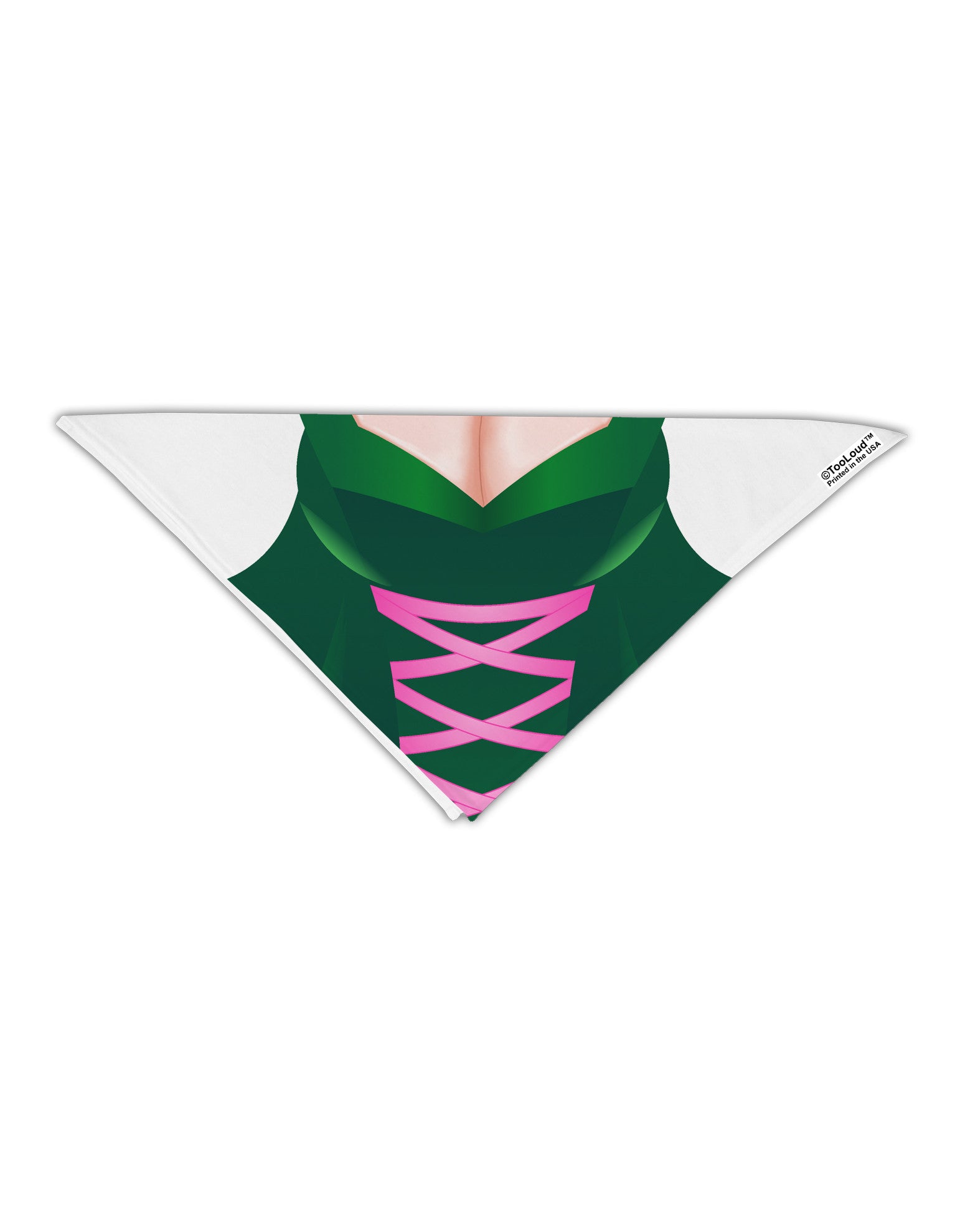Sexy Dirndl Costume Green Adult 19" Square Bandana All Over Print-Square Bandanas-TooLoud-White-One-Size-Adult-Davson Sales