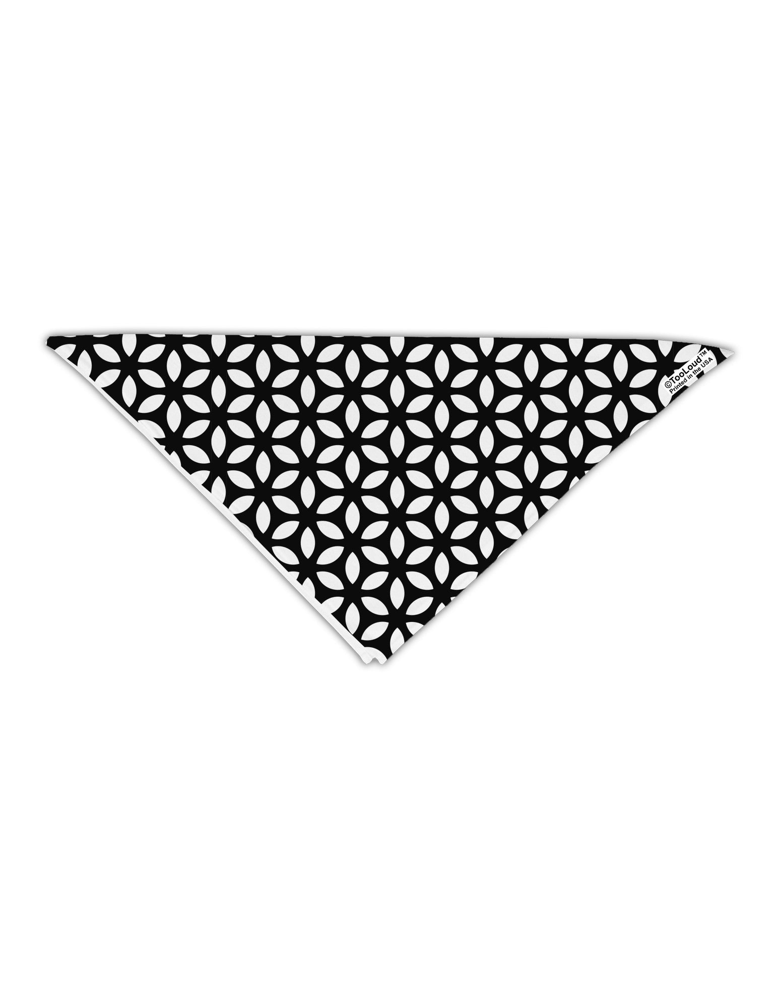 Tetra Circle Tesseract Adult 19" Square Bandana All Over Print-Square Bandanas-TooLoud-White-One-Size-Adult-Davson Sales