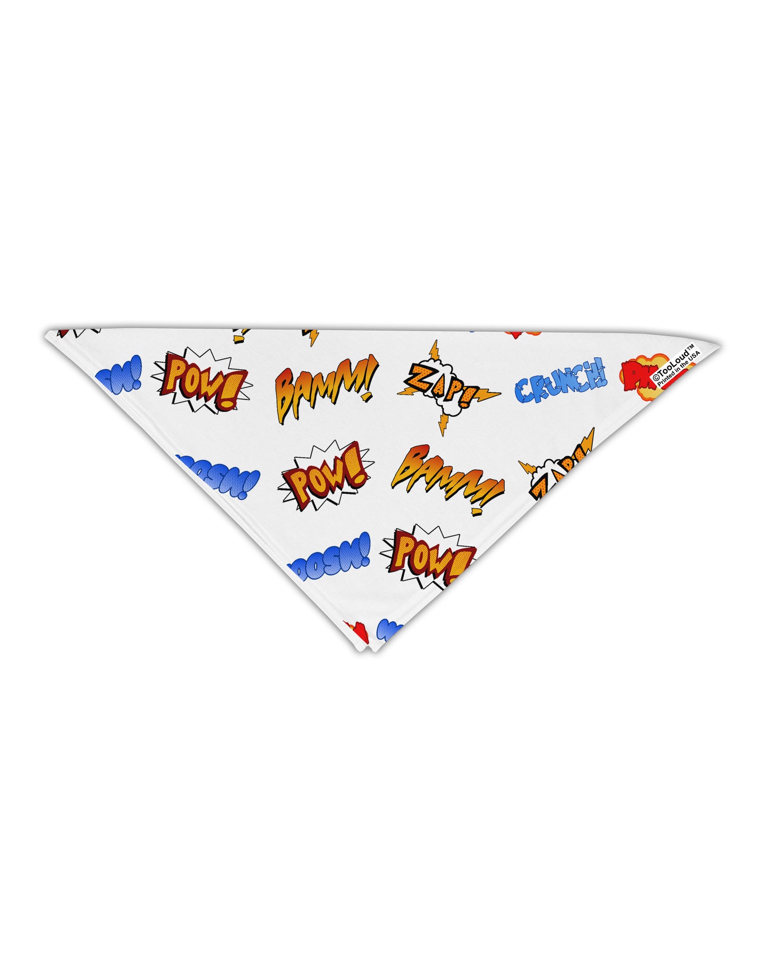 Onomatopoeia All Over Print Adult 19" Square Bandana All Over Print-Square Bandanas-TooLoud-White-One-Size-Adult-Davson Sales