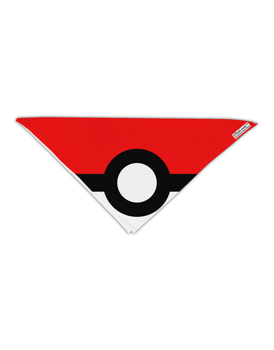 Sporty Red and White Circle Adult 19&#x22; Square Bandana All Over Print-Square Bandanas-TooLoud-White-One-Size-Adult-Davson Sales
