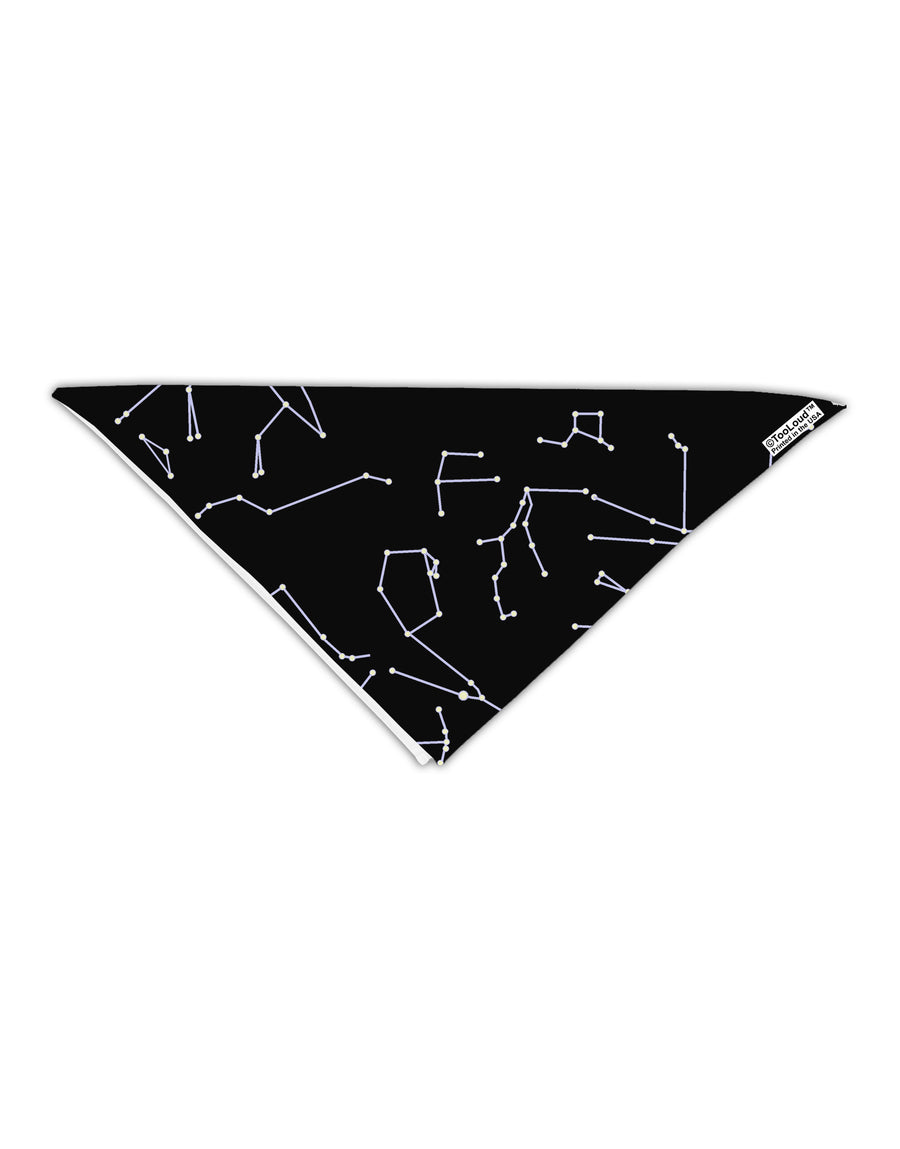 Constellations Black All Over Adult 19&#x22; Square Bandana All Over Print-Square Bandanas-TooLoud-White-One-Size-Adult-Davson Sales