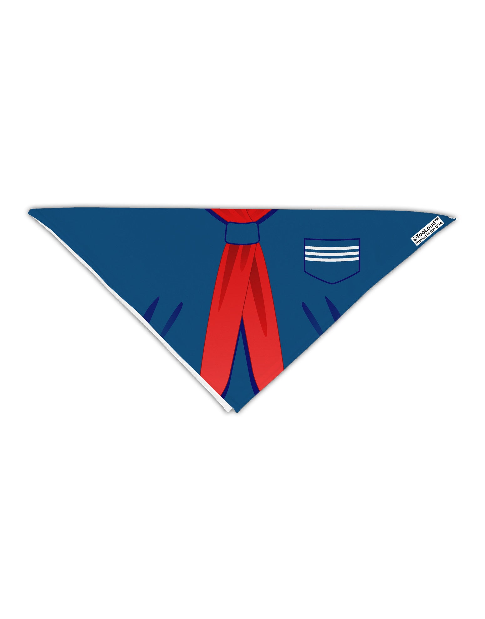 School Uniform Costume - Blue Adult 19" Square Bandana All Over Print-Square Bandanas-TooLoud-White-One-Size-Adult-Davson Sales