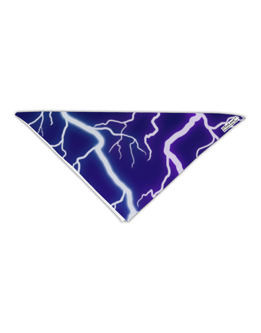 Lightning All Over Adult 19&#x22; Square Bandana All Over Print-Square Bandanas-TooLoud-White-One-Size-Adult-Davson Sales