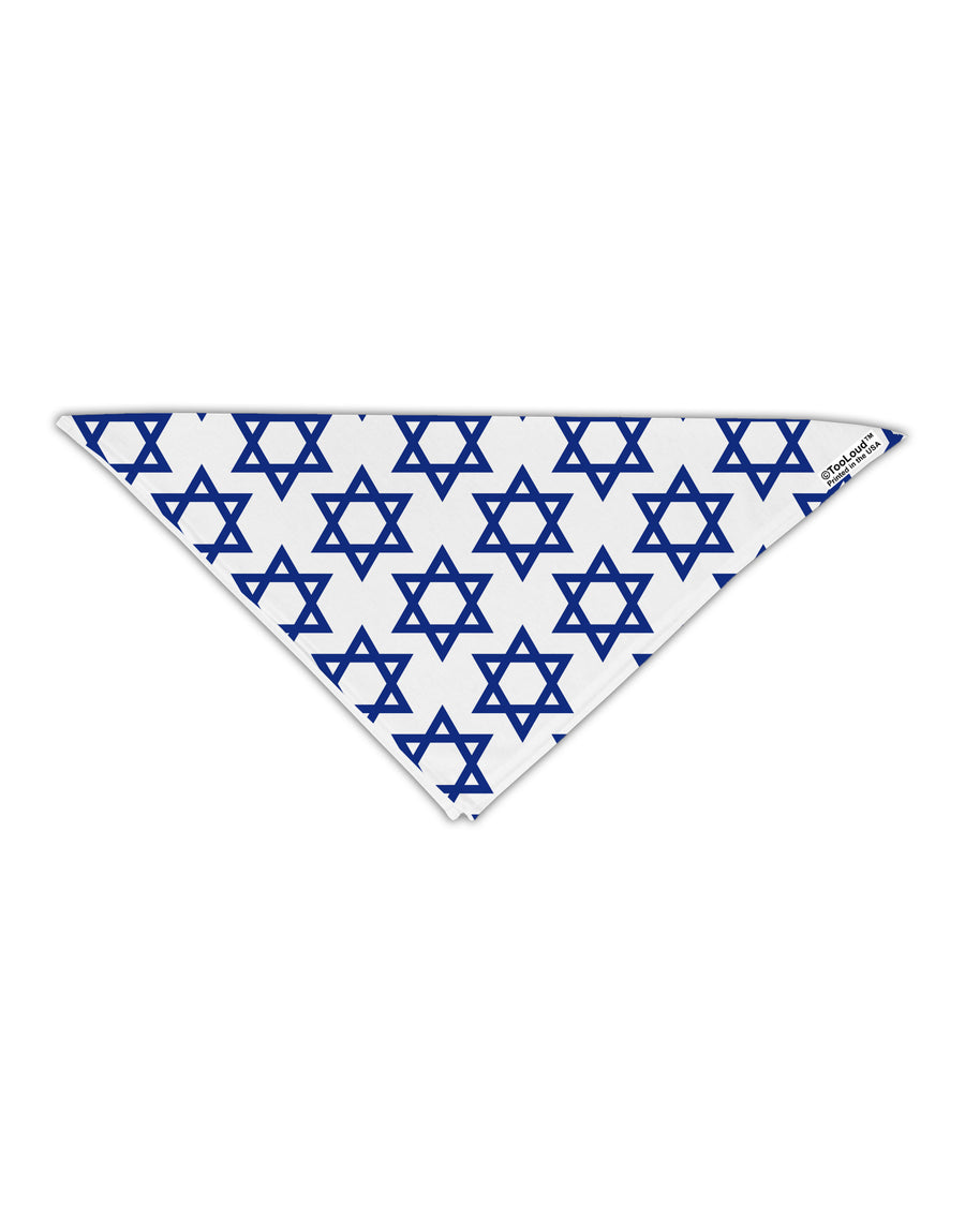 Stars of David Jewish Adult 19&#x22; Square Bandana All Over Print by TooLoud-Square Bandanas-TooLoud-White-One-Size-Adult-Davson Sales