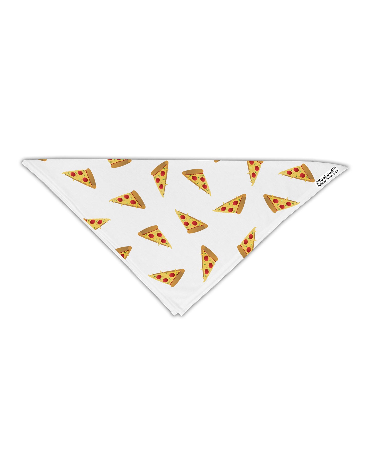 Pizza Slices AOP Adult Square Bandana All Over Print-Square Bandanas-TooLoud-White-One-Size-Adult-Davson Sales