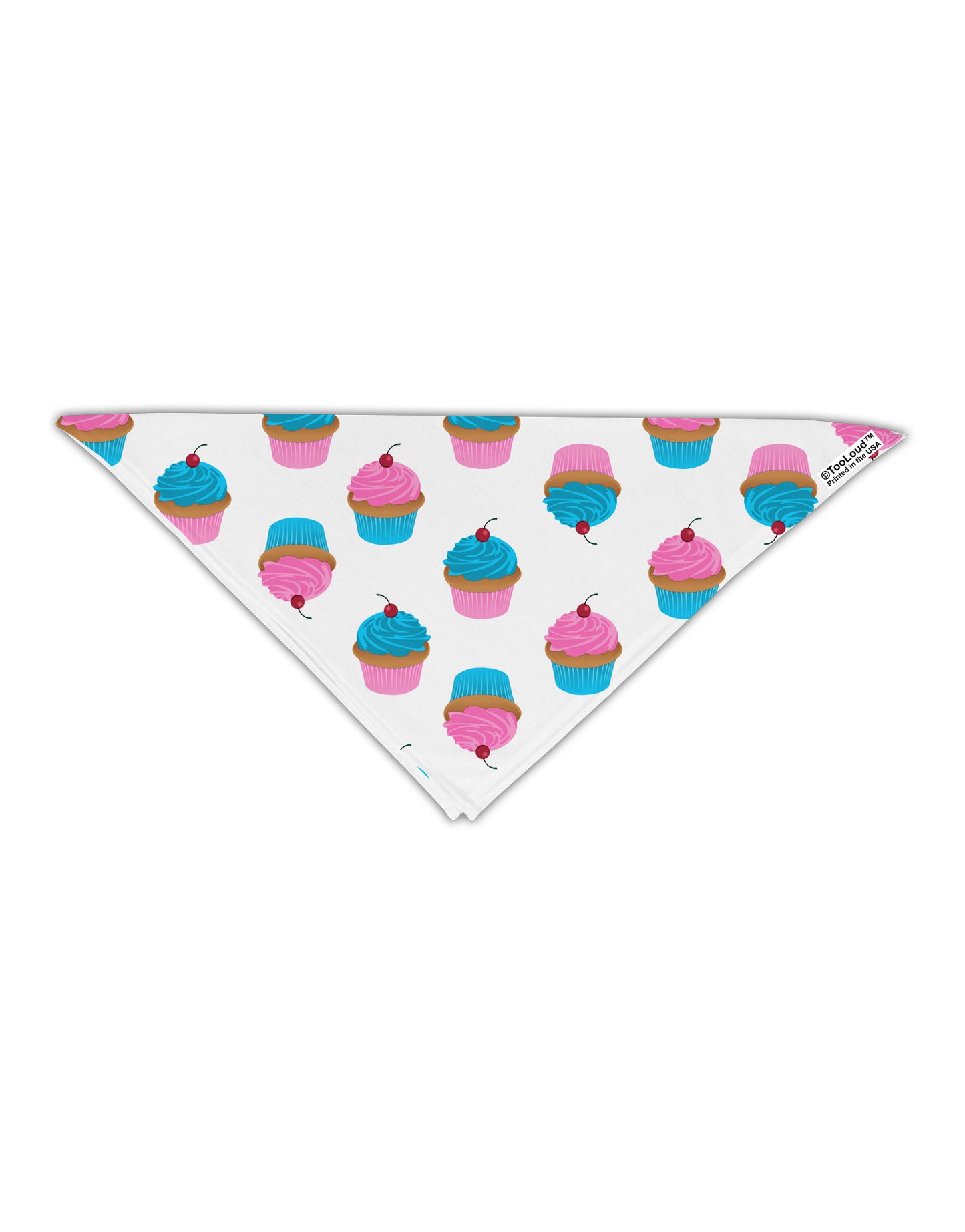 Cute Cupcakes AOP Adult Square Bandana All Over Print-Square Bandanas-TooLoud-White-One-Size-Adult-Davson Sales