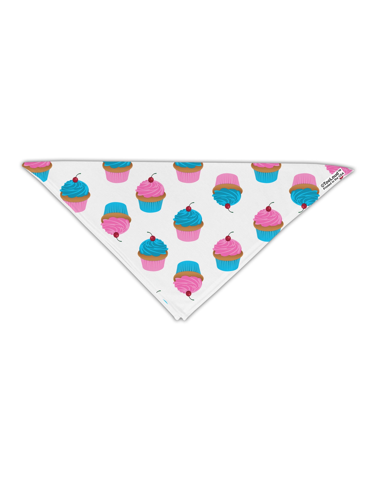 Cute Cupcakes AOP Adult Square Bandana All Over Print-Square Bandanas-TooLoud-White-One-Size-Adult-Davson Sales