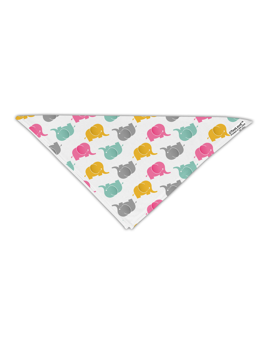 Cute Baby Elephants AOP Adult 19&#x22; Square Bandana All Over Print-Square Bandanas-TooLoud-White-One-Size-Adult-Davson Sales