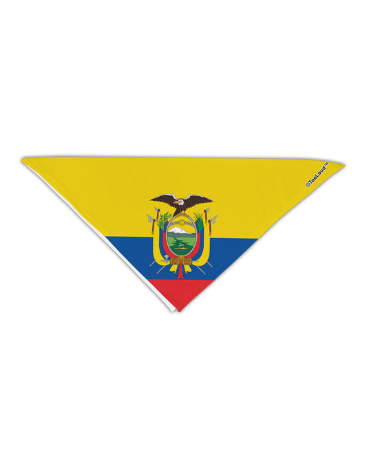 Ecuador Flag AOP Adult 19&#x22; Square Bandana All Over Print-Square Bandanas-TooLoud-White-One-Size-Adult-Davson Sales