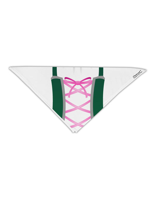 Dirndl Costume Green Adult 19&#x22; Square Bandana All Over Print-Square Bandanas-TooLoud-White-One-Size-Adult-Davson Sales