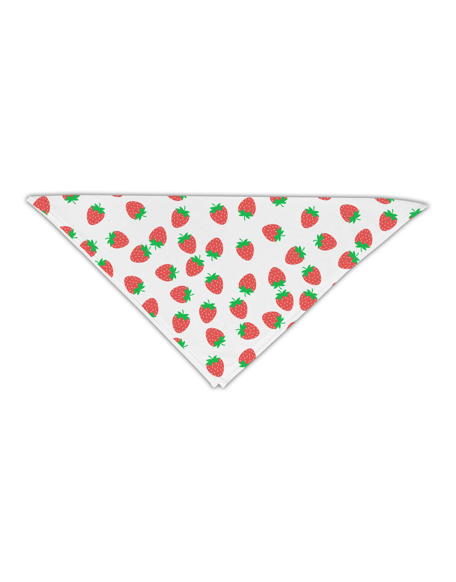 Strawberries Everywhere Adult 19&#x22; Square Bandana by TooLoud-Square Bandanas-TooLoud-White-One-Size-Adult-Davson Sales