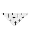 Christian Crosses Adult 19&#x22; Square Bandana All Over Print-Square Bandanas-TooLoud-White-One-Size-Adult-Davson Sales