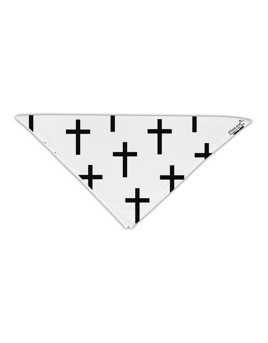 Christian Crosses Adult 19&#x22; Square Bandana All Over Print-Square Bandanas-TooLoud-White-One-Size-Adult-Davson Sales