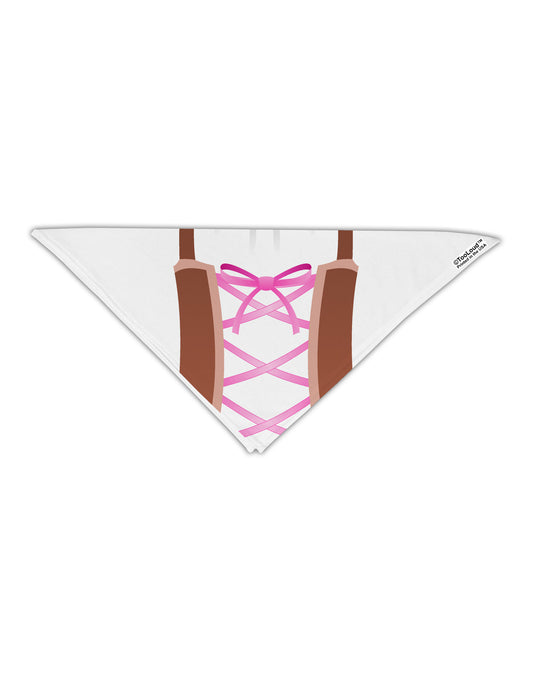 Dirndl Costume Brown Adult 19&#x22; Square Bandana All Over Print-Square Bandanas-TooLoud-White-One-Size-Adult-Davson Sales