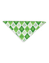 St Patrick's Day Green Shamrock Argyle Adult 19&#x22; Square Bandana All Over Print-Square Bandanas-TooLoud-White-One-Size-Adult-Davson Sales