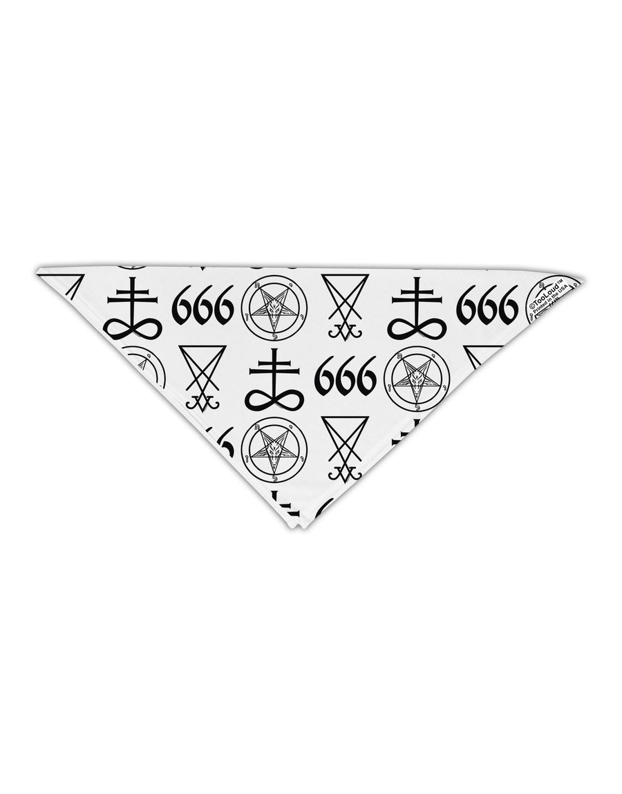 Satanic Symbols Adult 19&#x22; Square Bandana All Over Print-Square Bandanas-TooLoud-White-One-Size-Adult-Davson Sales