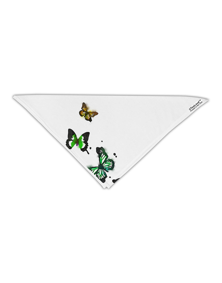 Splatter Butterflies AOP Adult 19" Square Bandana All Over Print-Square Bandanas-TooLoud-White-One-Size-Adult-Davson Sales