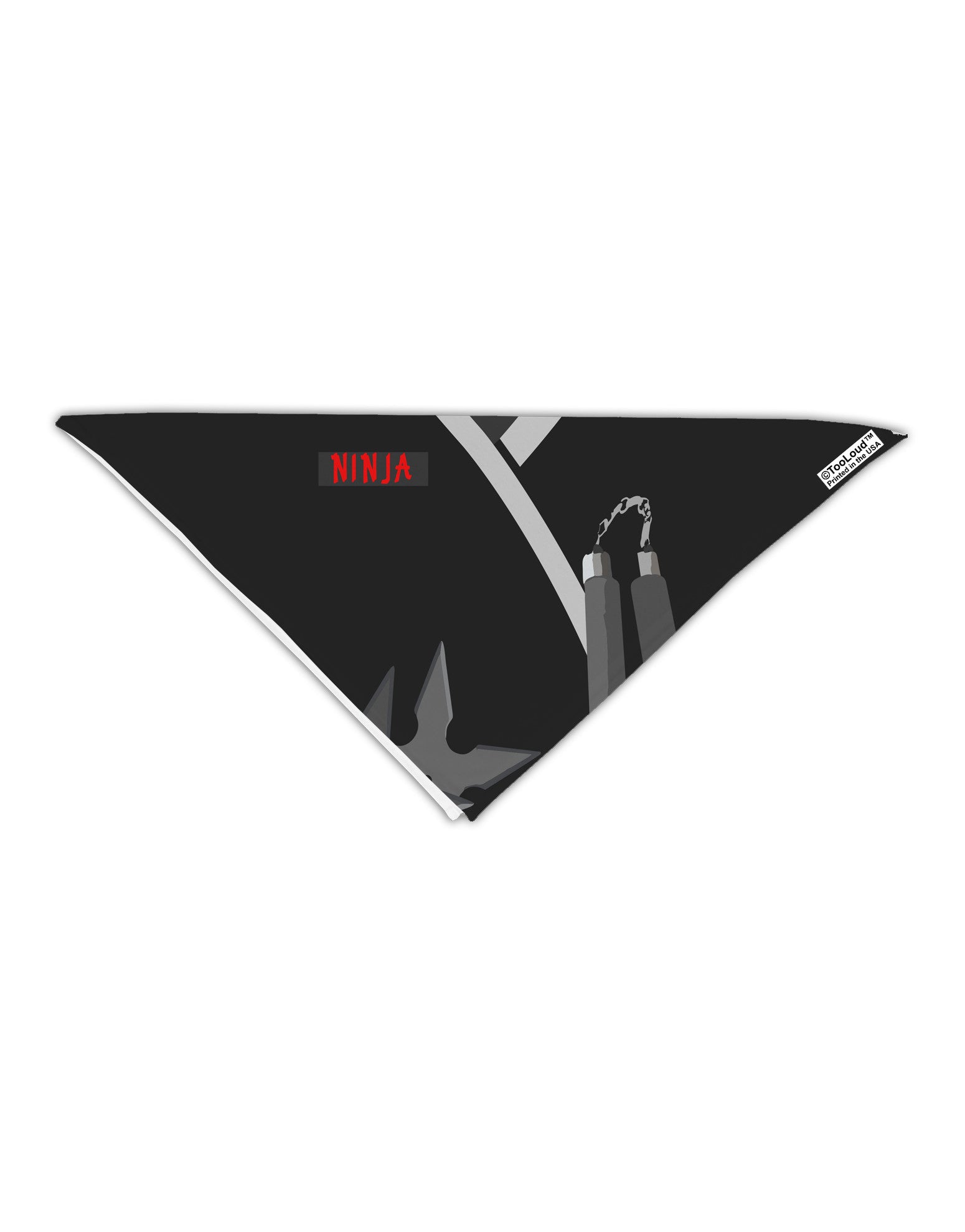 Ninja Black AOP Adult 19" Square Bandana All Over Print-Square Bandanas-TooLoud-White-One-Size-Adult-Davson Sales