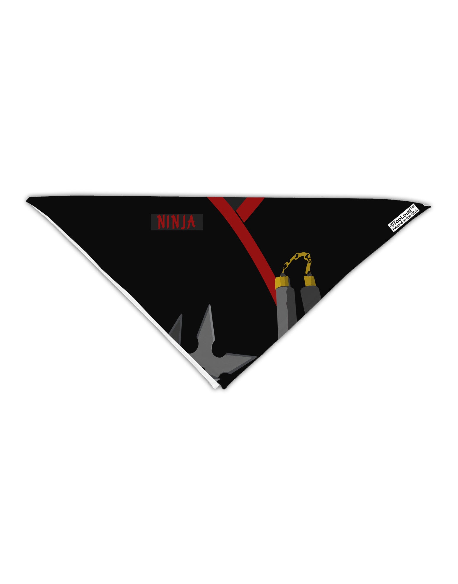 Ninja Red AOP Adult 19" Square Bandana All Over Print-Square Bandanas-TooLoud-White-One-Size-Adult-Davson Sales