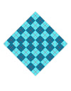 Blue Argyle AOP Adult Square Bandana All Over Print by TooLoud-Square Bandanas-TooLoud-White-One-Size-Adult-Davson Sales