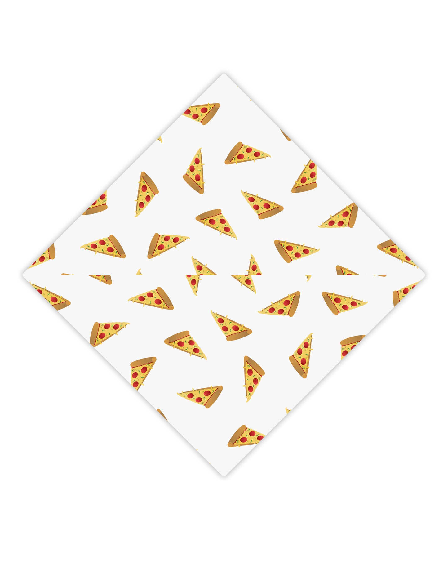 Pizza Slices AOP Adult Square Bandana All Over Print-Square Bandanas-TooLoud-White-One-Size-Adult-Davson Sales