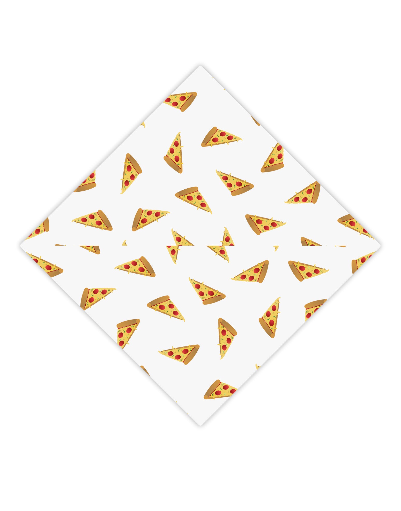 Pizza Slices AOP Adult Square Bandana All Over Print-Square Bandanas-TooLoud-White-One-Size-Adult-Davson Sales