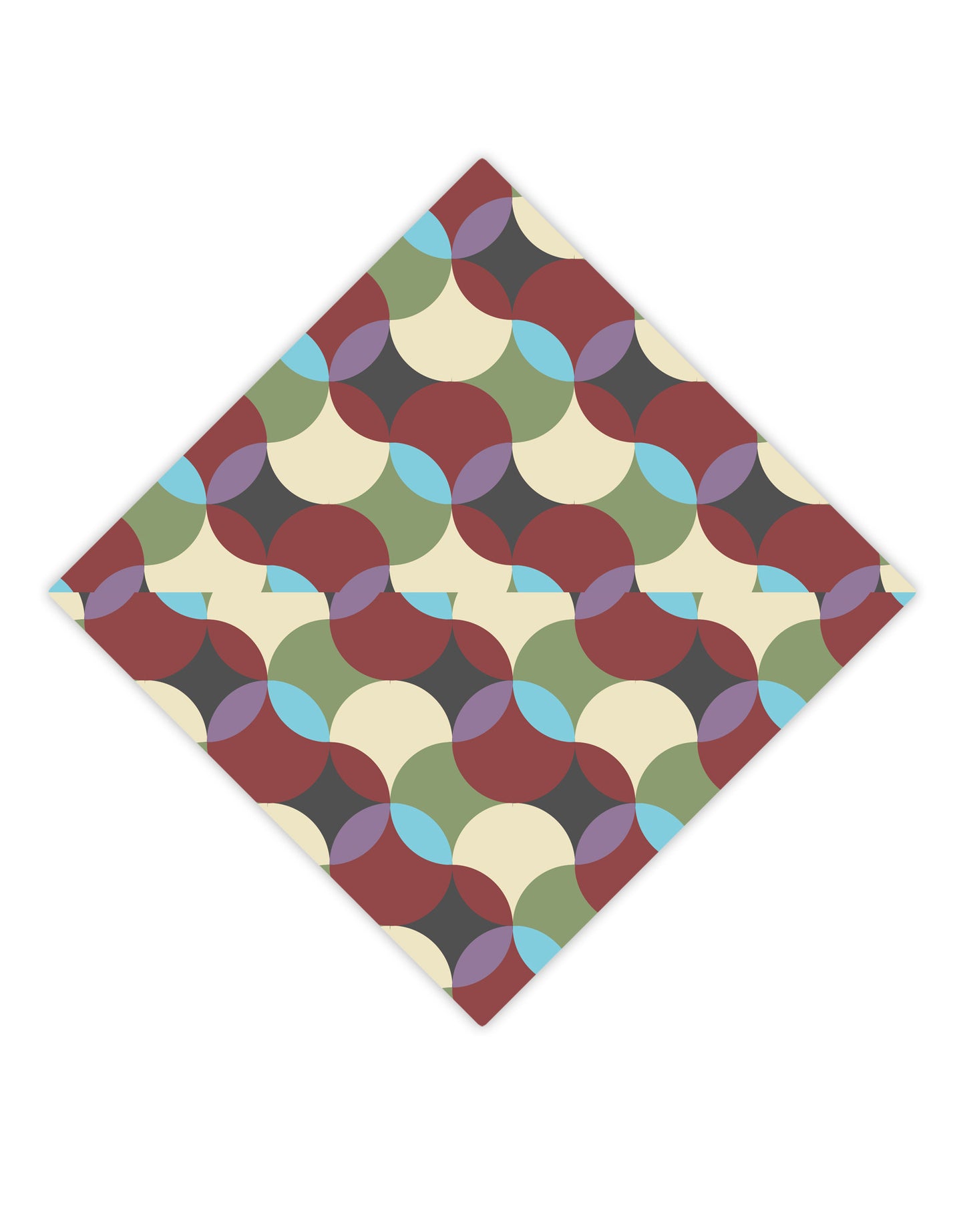 Geometric Abstract AOP Adult Square Bandana All Over Print by TooLoud-Square Bandanas-TooLoud-White-One-Size-Adult-Davson Sales