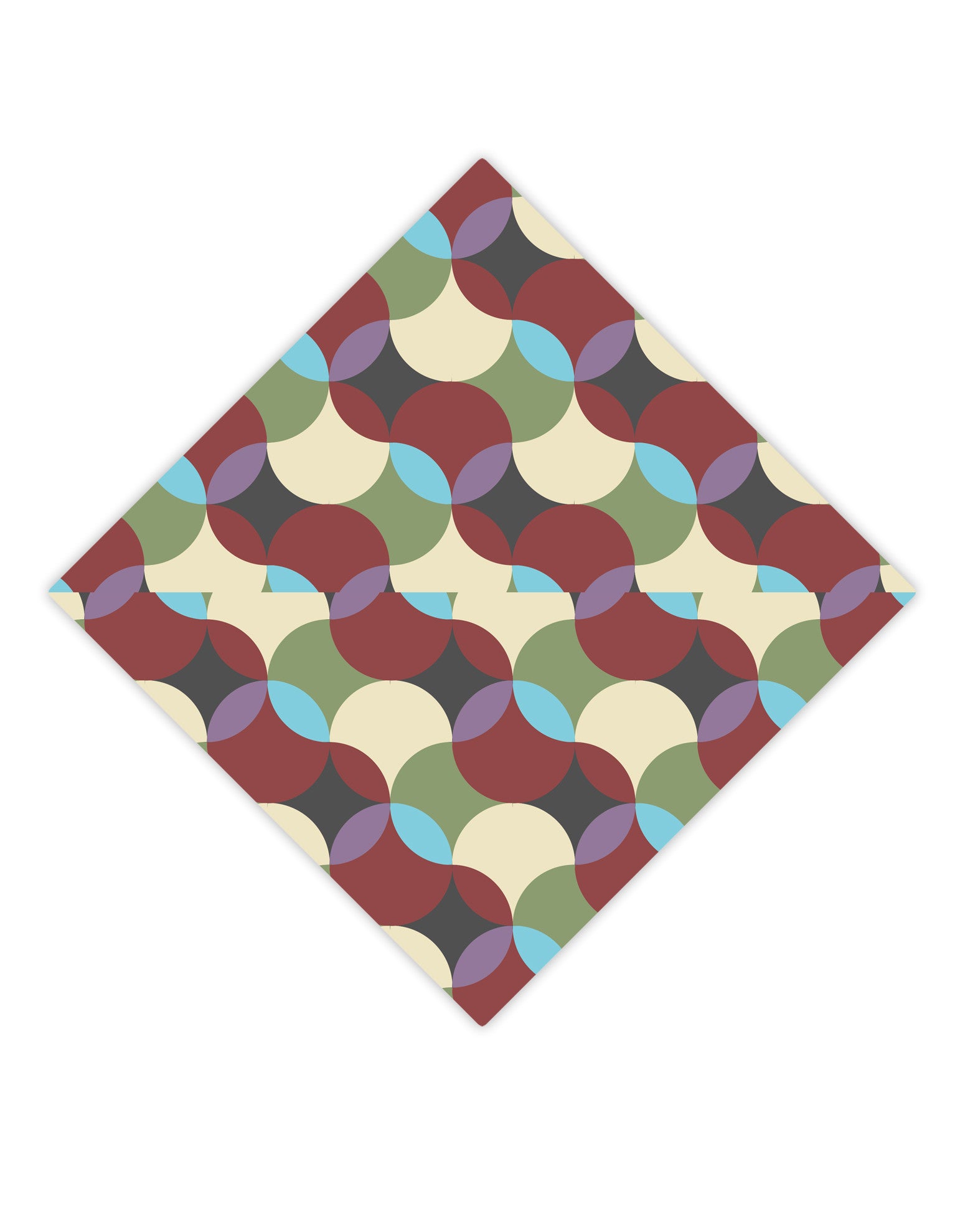 Geometric Abstract AOP Adult Square Bandana All Over Print by TooLoud-Square Bandanas-TooLoud-White-One-Size-Adult-Davson Sales