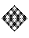 Black and White Argyle AOP Adult Square Bandana All Over Print by TooLoud-Square Bandanas-TooLoud-White-One-Size-Adult-Davson Sales