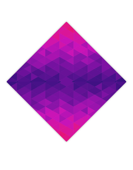 Geometric Gradient AOP Adult Square Bandana All Over Print by TooLoud-Square Bandanas-TooLoud-White-One-Size-Adult-Davson Sales