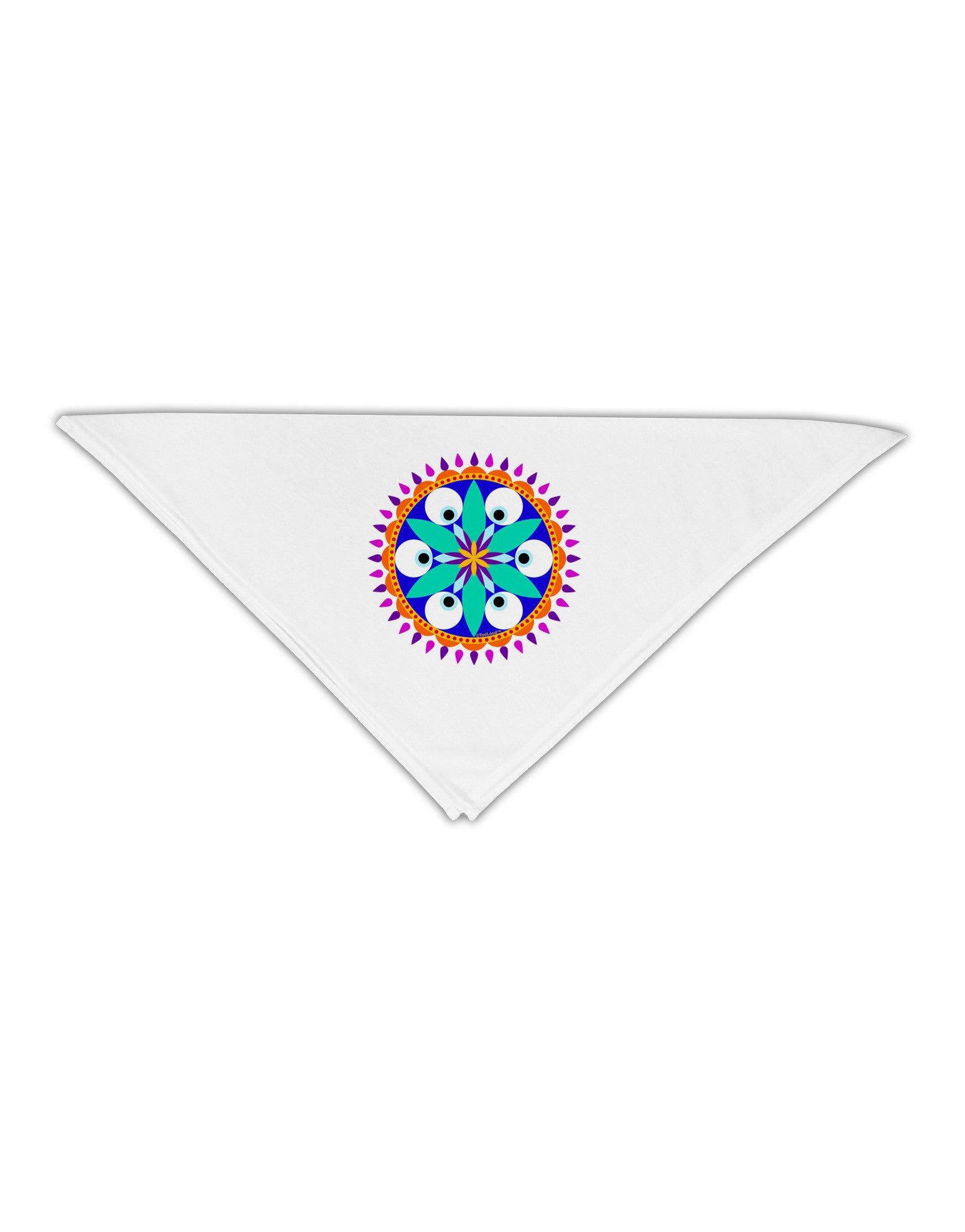 Evil Eye Protection Mandala Adult 19&#x22; Square Bandana by-Square Bandanas-TooLoud-White-One-Size-Adult-Davson Sales