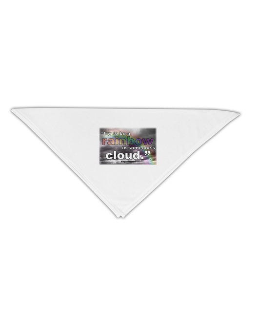 Rainbow in Cloud M Angelou Adult 19" Square Bandana by TooLoud-Square Bandanas-TooLoud-White-One-Size-Adult-Davson Sales
