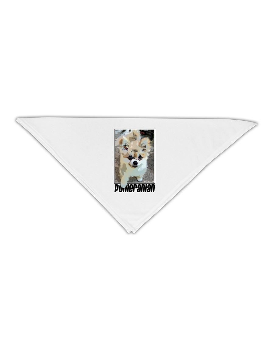 Pomeranian Step Out Adult 19&#x22; Square Bandana by TooLoud-Square Bandanas-TooLoud-White-One-Size-Adult-Davson Sales