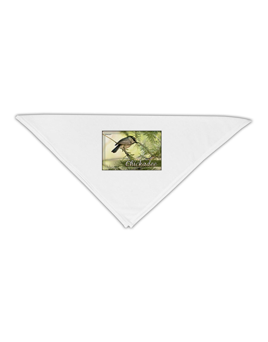 CO Chickadee with Text Adult 19&#x22; Square Bandana-Square Bandanas-TooLoud-White-One-Size-Adult-Davson Sales