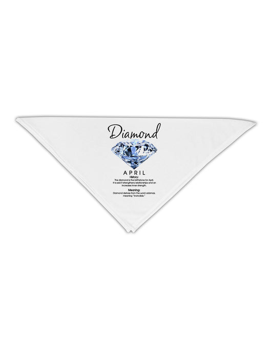 Birthstone Diamond Adult 19&#x22; Square Bandana-Square Bandanas-TooLoud-White-One-Size-Adult-Davson Sales