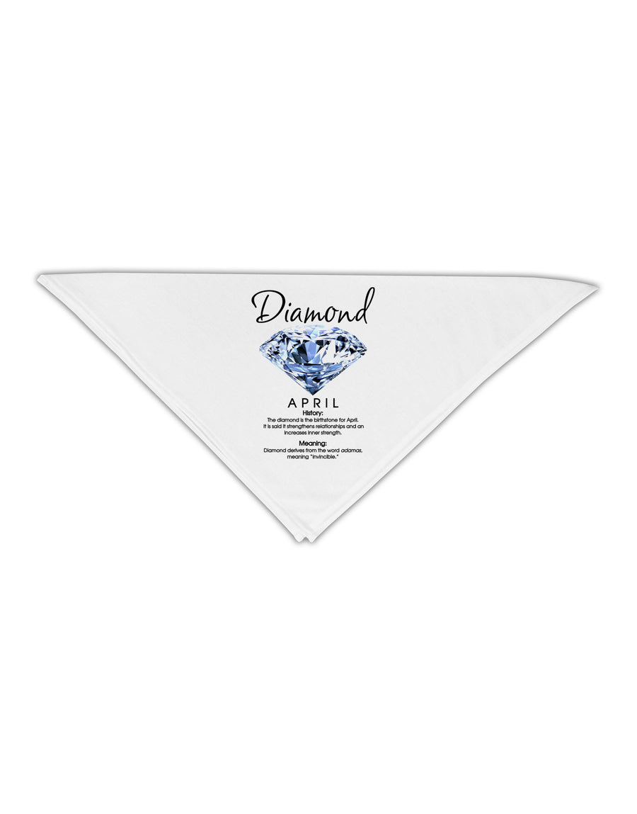 Birthstone Diamond Adult 19&#x22; Square Bandana-Square Bandanas-TooLoud-White-One-Size-Adult-Davson Sales