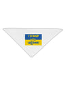 I stand with Ukraine Flag Adult 19 Inch Square Bandana Tooloud