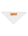 Cute Boo Text Orange Adult 19&#x22; Square Bandana-Square Bandanas-TooLoud-White-One-Size-Adult-Davson Sales