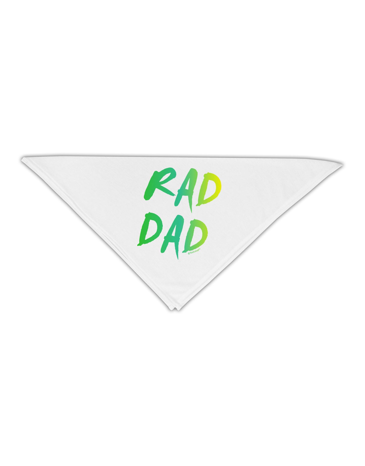 Rad Dad Design - 80s Neon Adult 19" Square Bandana-Square Bandanas-TooLoud-White-One-Size-Adult-Davson Sales