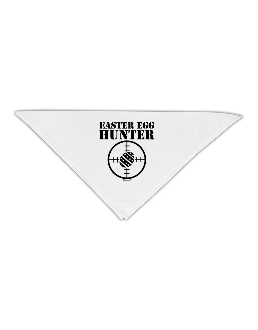 Easter Egg Hunter Black and White Adult 19&#x22; Square Bandana by TooLoud-Square Bandanas-TooLoud-White-One-Size-Adult-Davson Sales