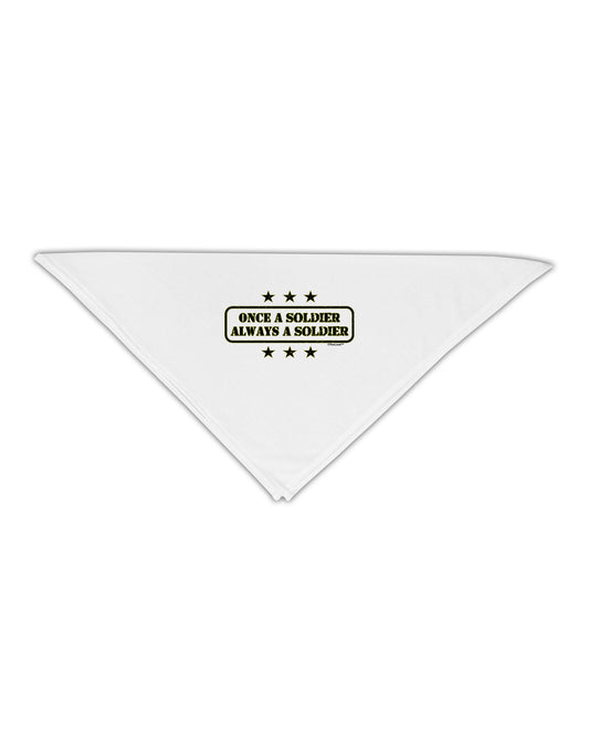 Always A Soldier Adult 19&#x22; Square Bandana-Square Bandanas-TooLoud-White-One-Size-Adult-Davson Sales