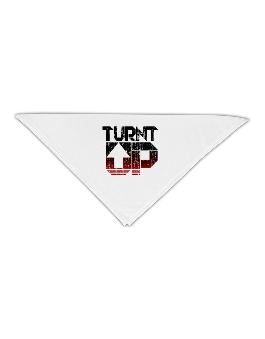 TooLoud Turnt Up Distressed Adult 19&#x22; Square Bandana-Square Bandanas-TooLoud-White-One-Size-Adult-Davson Sales