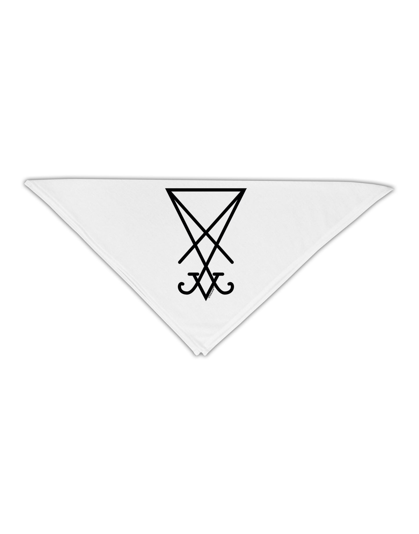 Sigil of Lucifer - Seal of Satan Adult 19" Square Bandana-Square Bandanas-TooLoud-White-One-Size-Adult-Davson Sales