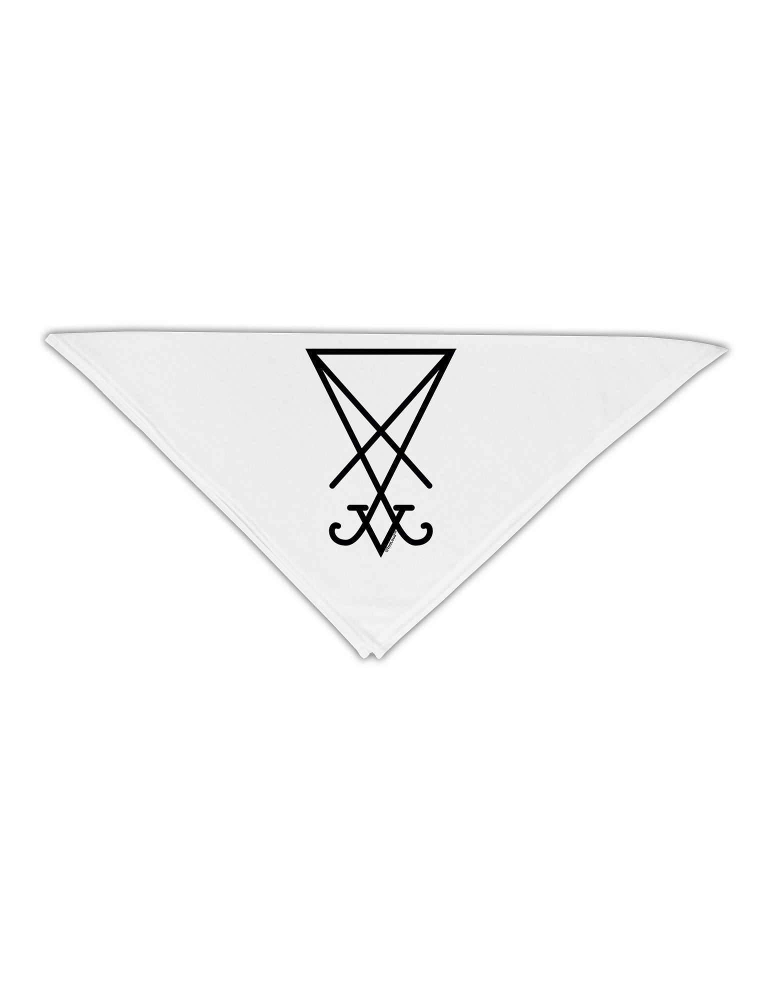 Sigil of Lucifer - Seal of Satan Adult 19" Square Bandana-Square Bandanas-TooLoud-White-One-Size-Adult-Davson Sales